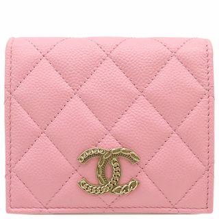 シャネル(CHANEL)のシャネル  二つ折り財布  マトラッセ ココマーク スモールウォレット(財布)