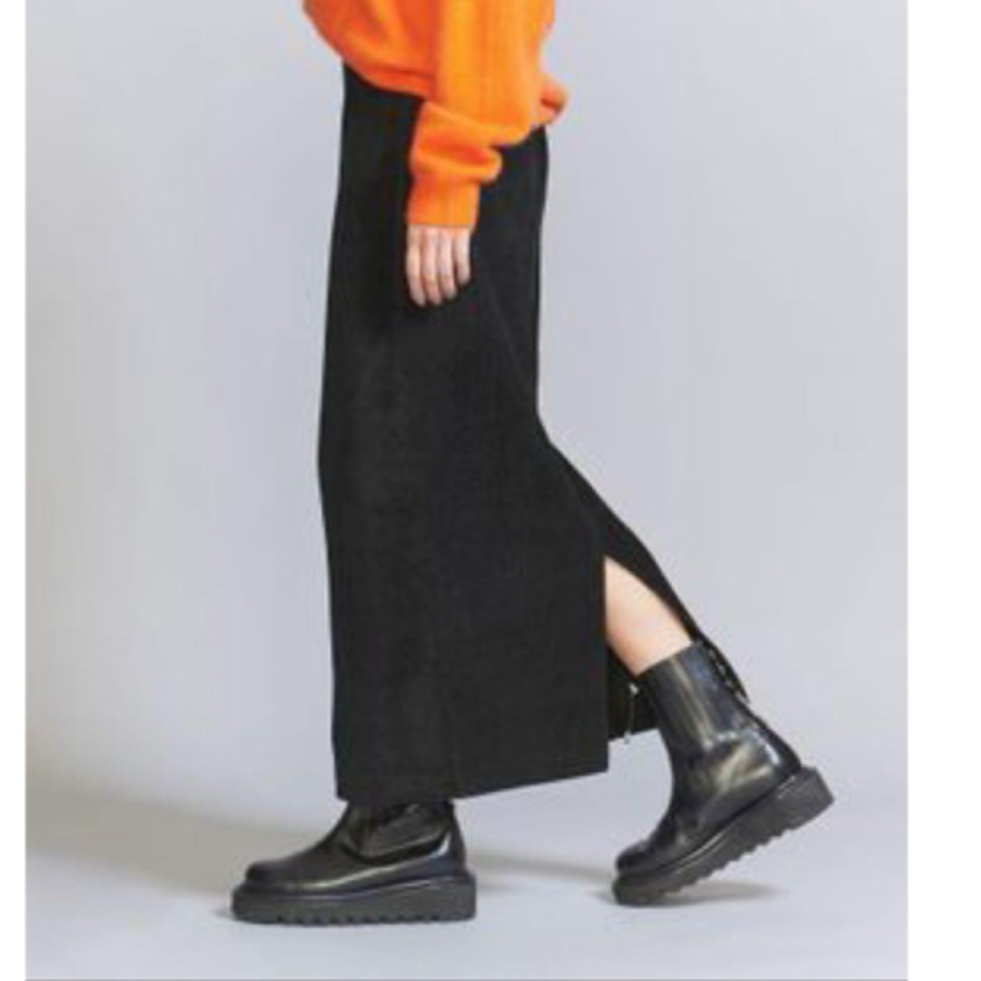 BEAUTY&YOUTH UNITED ARROWS(ビューティアンドユースユナイテッドアローズ)のポリエステルブレンド コードライク タイトスカート レディースのスカート(ロングスカート)の商品写真