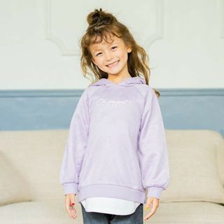 ブランシェス(Branshes)の新品 ブランシェス パーカー トレーナー トップス パープル パステル(Tシャツ/カットソー)