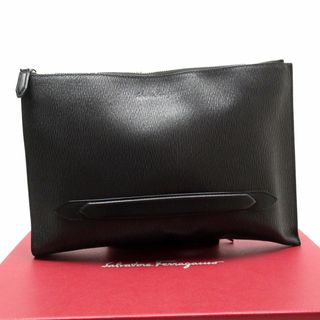 サルヴァトーレフェラガモ(Salvatore Ferragamo)のサルヴァトーレフェラガモ Salvatore Ferragamo クラッチバッグ レザー ブラック メンズ 送料無料【中古】 t19122i(セカンドバッグ/クラッチバッグ)