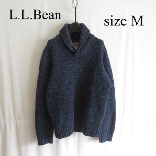 エルエルビーン(L.L.Bean)のL.L.Bean ショールカラー ウール ニット セーター プルオーバー M(ニット/セーター)