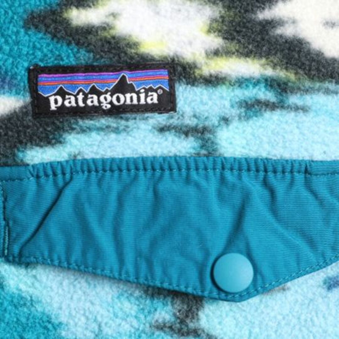 patagonia(パタゴニア)の17年製 パタゴニア ライトウェイト 総柄 シンチラ スナップT レディース M / 古着 PATAGONIA アウトドア プルオーバー フリース ブルゾン  レディースのジャケット/アウター(ブルゾン)の商品写真