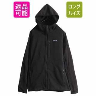 パタゴニア(patagonia)のUS企画 16年製 パタゴニア パフォーマンス ベター セーター フーディ レディース L Patagonia フリース ジャケット フルジップ パーカー 黒(ブルゾン)