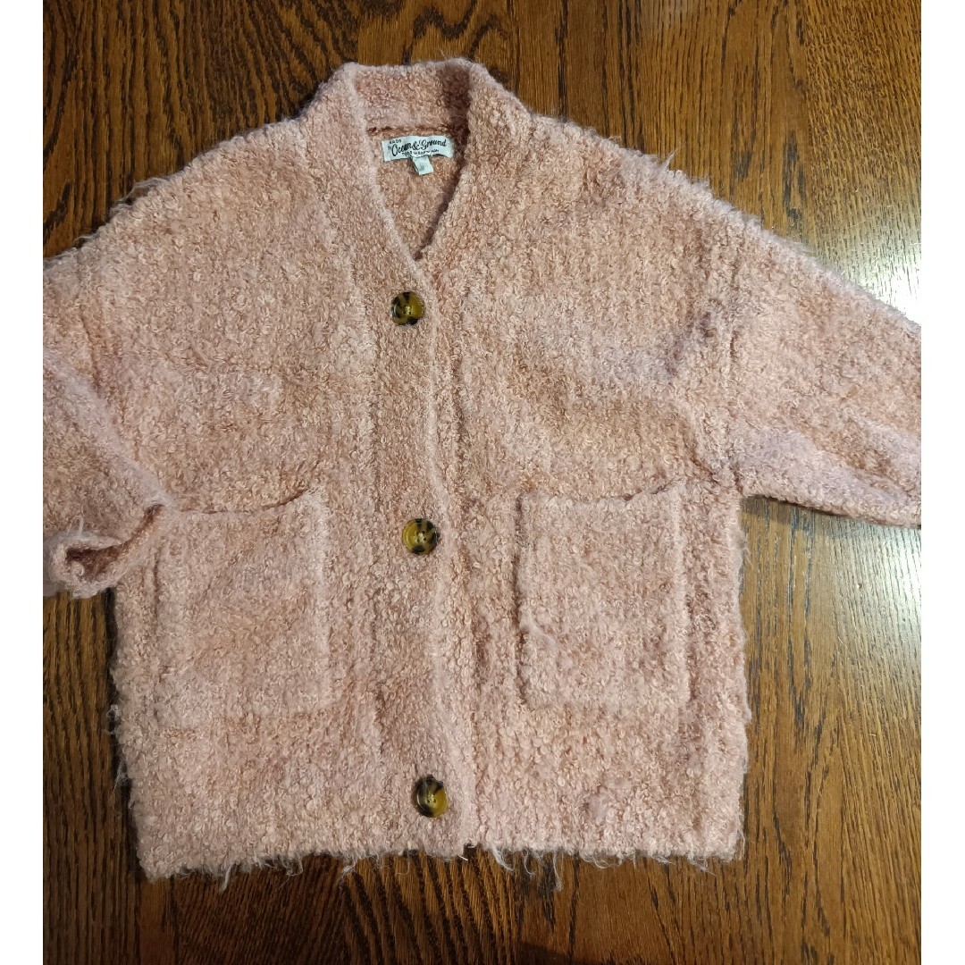 MARKEY'S(マーキーズ)のマーキーズ 90㎝ ふわふわカーディガン 美品 キッズ/ベビー/マタニティのキッズ服女の子用(90cm~)(カーディガン)の商品写真