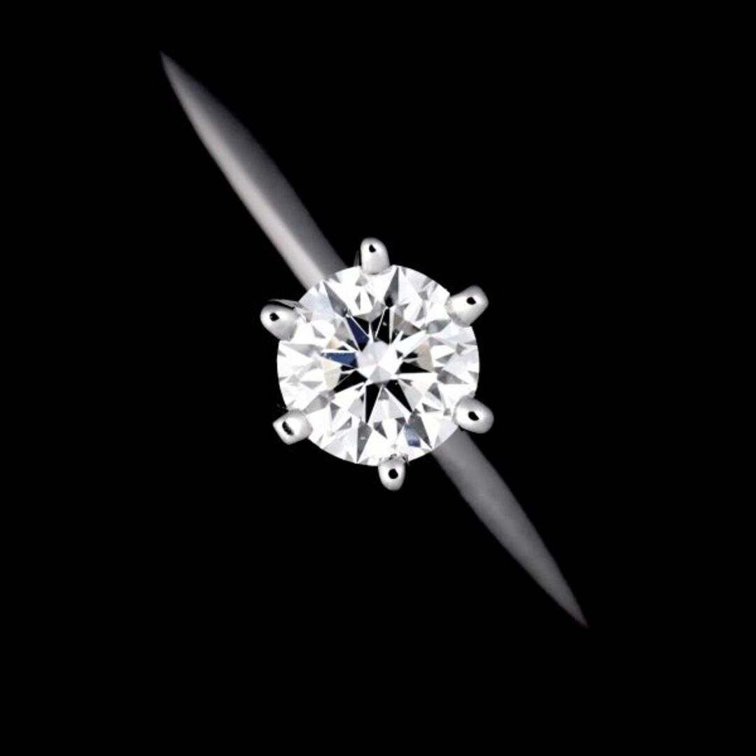 Tiffany & Co.(ティファニー)のティファニー TIFFANY&Co. ソリティア ダイヤ 0.23ct I/VS1/3EX 5.5号 リング Pt 指輪 【鑑定書付き】VLP 90209533 レディースのアクセサリー(リング(指輪))の商品写真