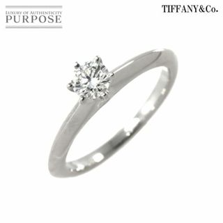 ティファニー(Tiffany & Co.)のティファニー TIFFANY&Co. ソリティア ダイヤ 0.23ct I/VS1/3EX 5.5号 リング Pt 指輪 【鑑定書付き】VLP 90209533(リング(指輪))