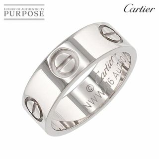 カルティエ(Cartier)のカルティエ Cartier ラブ #48 リング K18 WG ホワイトゴールド 750 指輪【証明書付き】 VLP 90213716(リング(指輪))