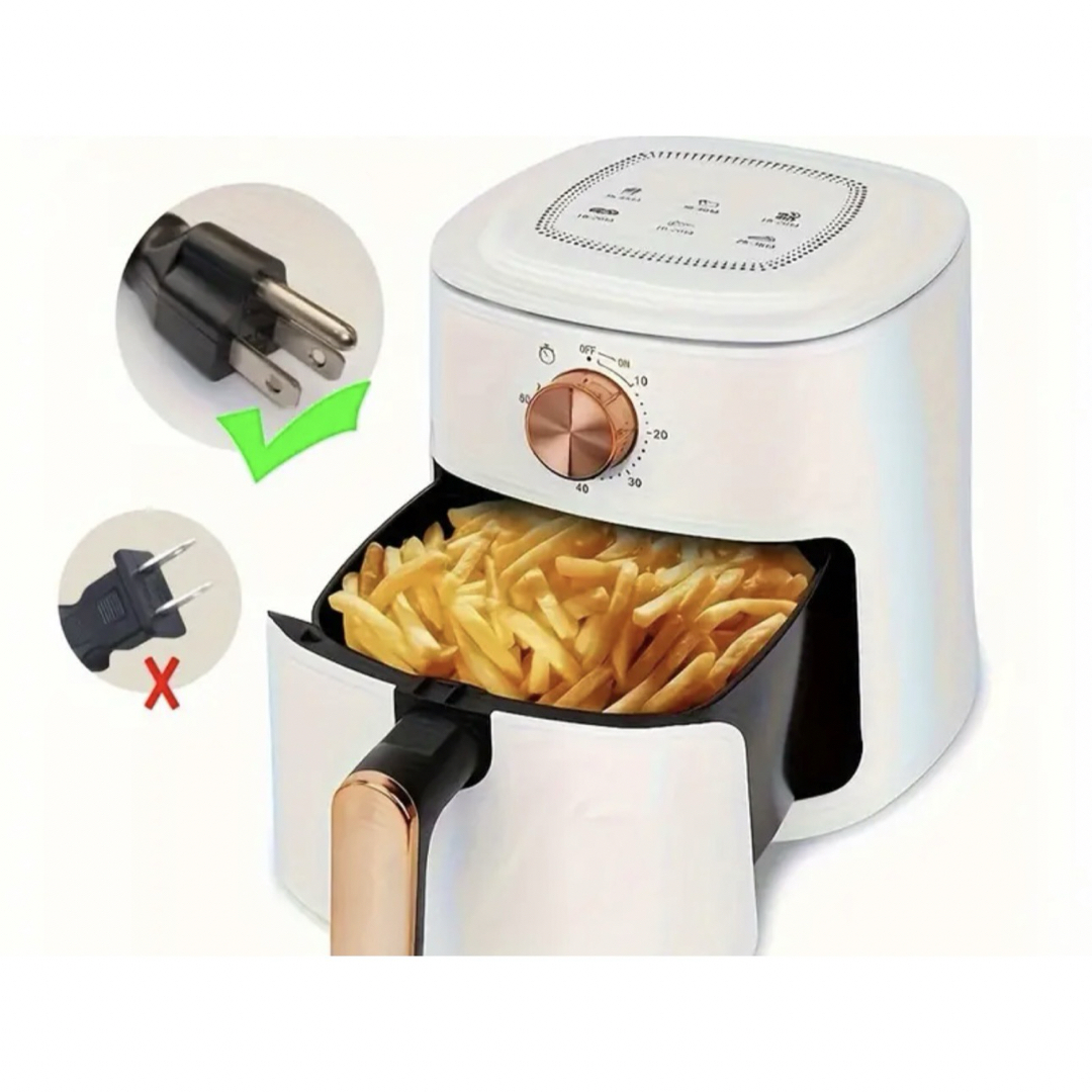 調理機器4Lタッチスクリーンエアフライヤー、健康的な調理、オーブンオイルフリー