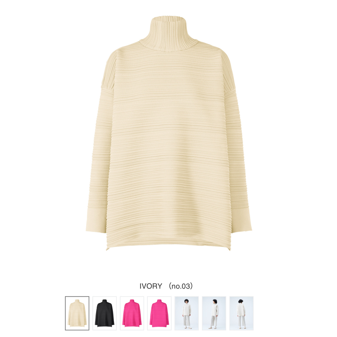 PLEATS PLEASE ISSEY MIYAKE(プリーツプリーズイッセイミヤケ)の12/31迄 プリーツプリーズ 今期完売ニット 新品 レディースのトップス(ニット/セーター)の商品写真