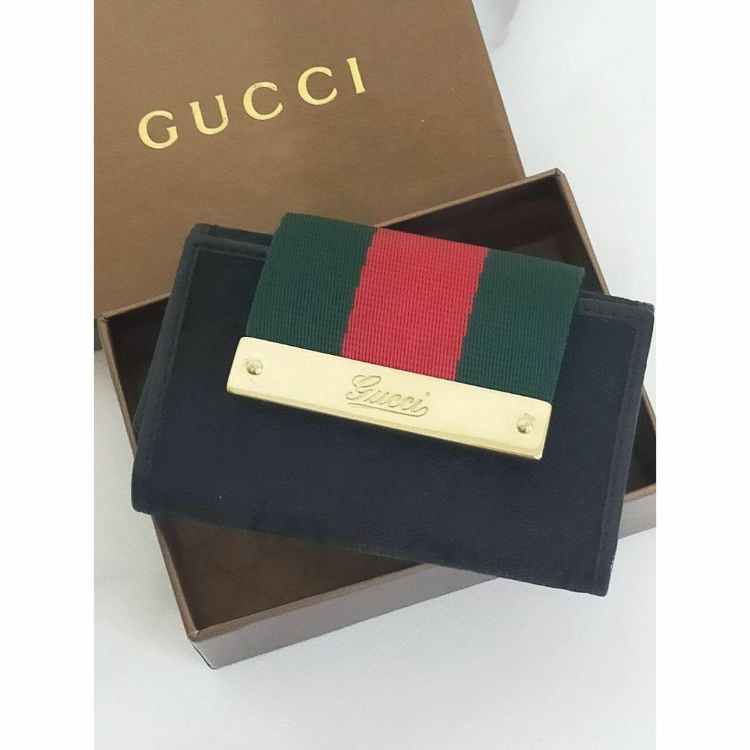 Gucci(グッチ)のGUCCI グッチ GGキャンバス シェリー キーケース TK310 メンズのファッション小物(キーケース)の商品写真