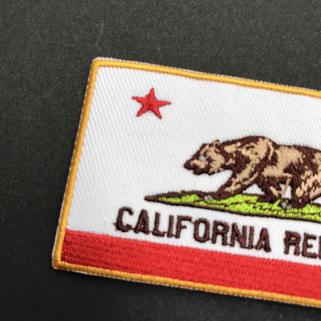 カリフォルニア州旗 （L） 国旗＆地域の旗アイロンワッペン <br
