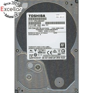 トウシバ(東芝)のTOSHIBA製HDD　DT01ABA300V　3TB SATA600 5940　7000～8000時間以内(PC周辺機器)