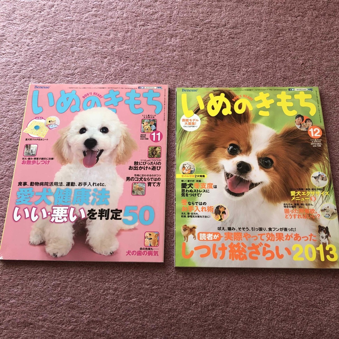 Benesse(ベネッセ)の雑誌 いぬのきもち 2013年9月号〜12月号 まとめ売り その他のペット用品(犬)の商品写真