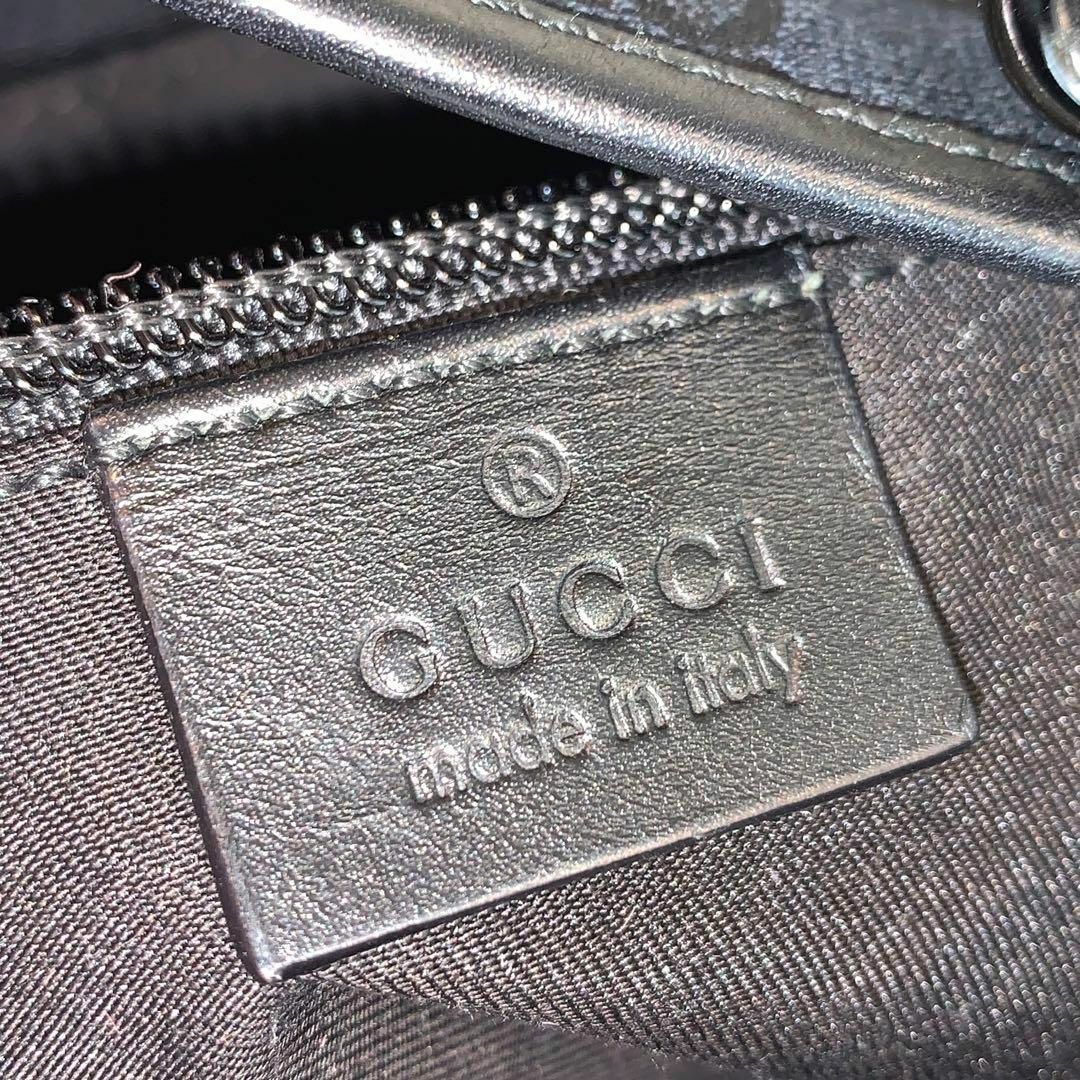Gucci(グッチ)の☆美品☆GUCCI GGキャンバス ボディーバッグ ブラック ベルトバッグ メンズのバッグ(ボディーバッグ)の商品写真