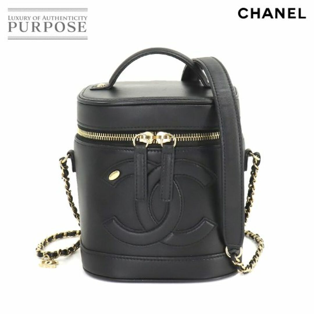 未使用 展示品 シャネル CHANEL バニティ 2way ハンド チェーン ショルダー バッグ レザー ブラック AS0323 ゴールド 金具 VLP 90218496カラー本体