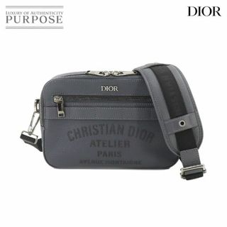 クリスチャンディオール(Christian Dior)の新品同様 クリスチャン ディオール Christian Dior サファリ メッセンジャー 2way ショルダー クラッチ バッグ レザー グレー VLP 90218644(ショルダーバッグ)