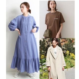 スローブイエナ(SLOBE IENA)のチェスターコート& Swimming Club TEE& 楊柳フレアワンピース(チェスターコート)