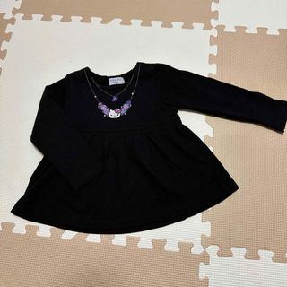 アナスイミニ(ANNA SUI mini)のアナスイミニ　刺繍ハローキティ　女の子チュニック　サイズ100(Tシャツ/カットソー)