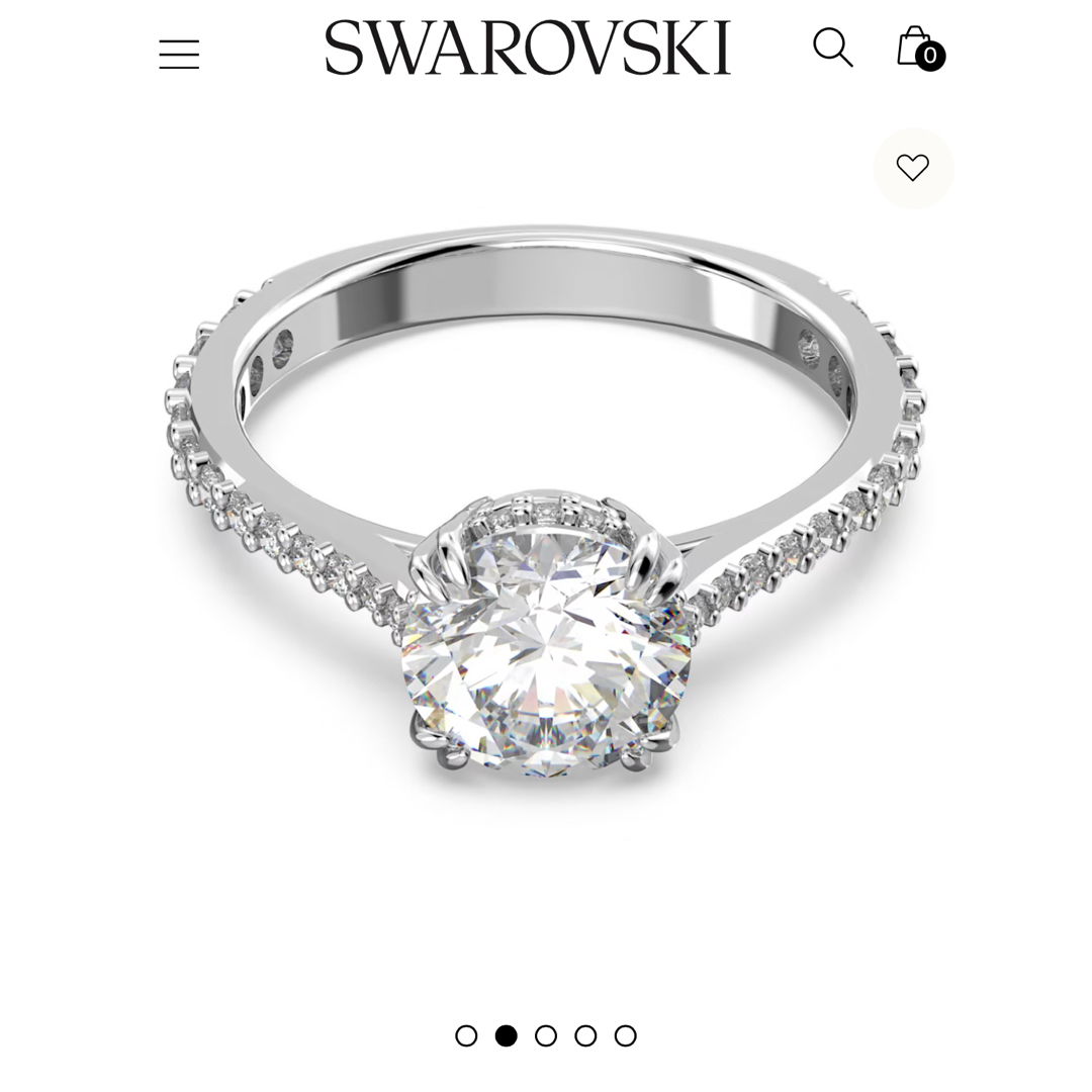 SWAROVSKI(スワロフスキー)のSWAROVSKI Constella リング ラウンドカット パヴェ 55 レディースのアクセサリー(リング(指輪))の商品写真