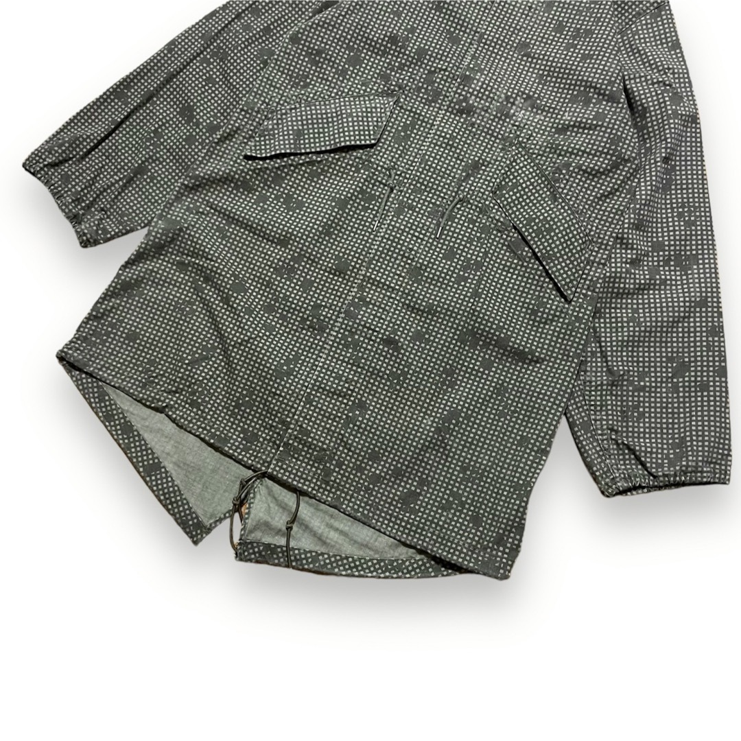 "US ARMY" collarless night camo jacket