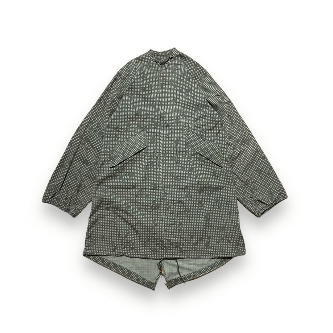 メンズ"US ARMY" collarless night camo jacket