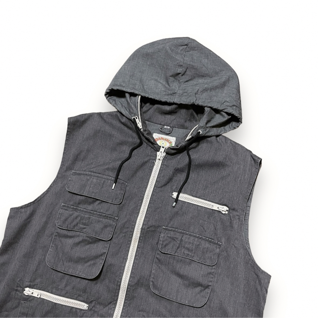 Banana Republic(バナナリパブリック)の80s "BANANA REPUBLIC" overdye parka vest メンズのトップス(ベスト)の商品写真