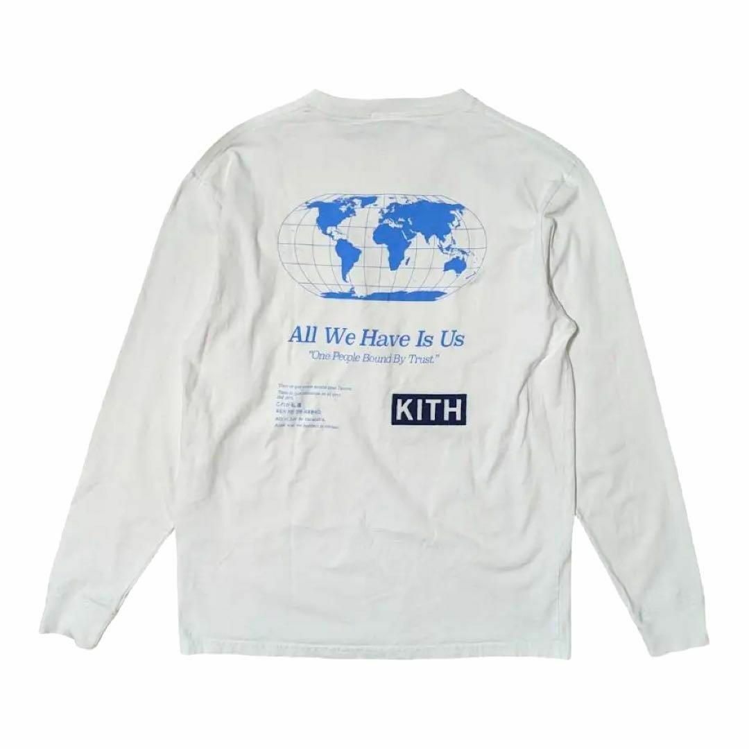 KITH(キス)のS KITH ホワイトボックス ロゴ フェルト バックプリント 長袖Tシャツ メンズのトップス(Tシャツ/カットソー(七分/長袖))の商品写真