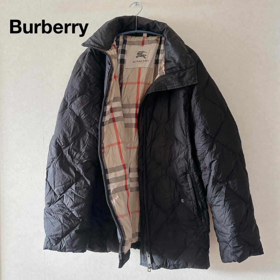 正規品販売 Burberry ダウンジャケット レディース M 黒 バーバリー