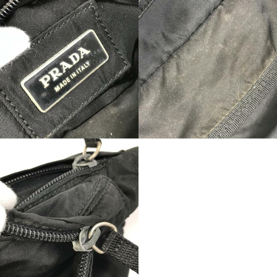 PRADA(プラダ)のプラダ PRADA トライアングルロゴ 三角ロゴ プレート ショルダーバッグ ウエストバッグ ベルトバッグ ポーチ ボディバッグ ナイロン ブラック メンズのバッグ(ボディーバッグ)の商品写真