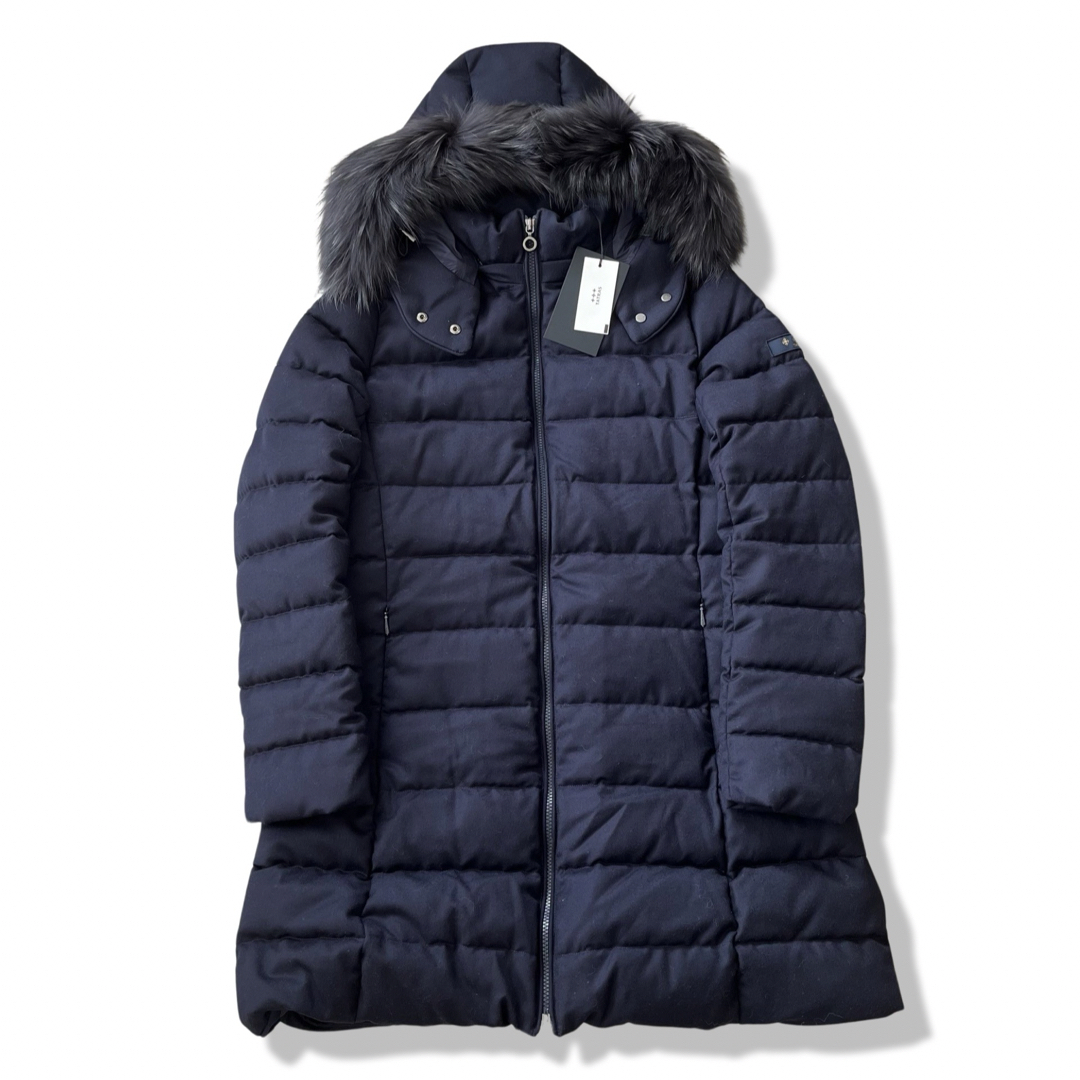 TATRAS LAVIANA ラクーンファー ダウンコート XL ネイビー 新品 TATRAS LAVIANA ラクーンファー ダウンコート XL ネイビー 新品