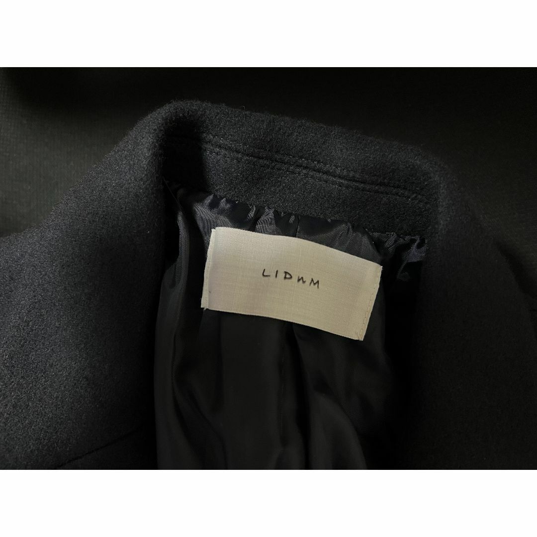 LIDNM(リドム)のLIDNM チェスターコート ネイビー Sサイズ 美品 メンズのジャケット/アウター(チェスターコート)の商品写真