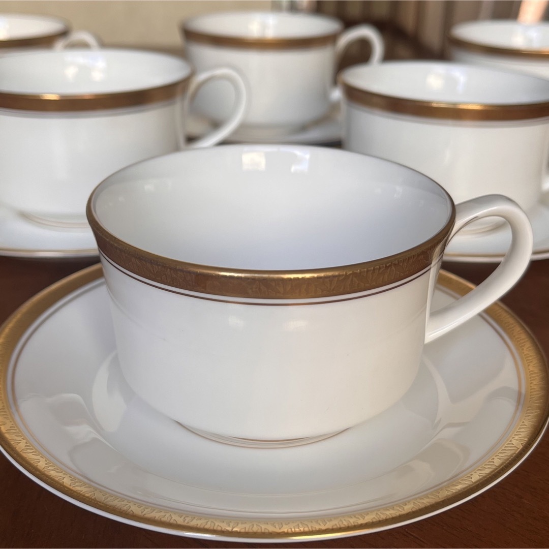 Royal Worcester(ロイヤルウースター)の【希少品】ロイヤルウースター★EMPIRE★C/S 6客 インテリア/住まい/日用品のキッチン/食器(食器)の商品写真