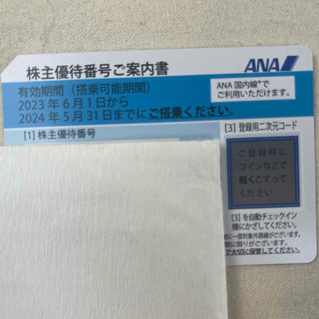 ANA(全日本空輸)(エーエヌエー(ゼンニッポンクウユ))のANA 株主優待券 1枚 チケットの優待券/割引券(その他)の商品写真