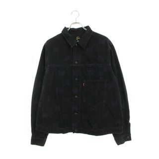 ニードルス(Needles)のニードルス  Darts Jean Jacket 10oz Denim バタフライ刺繍デザインダーツジーンデニムジャケット メンズ XL(Gジャン/デニムジャケット)