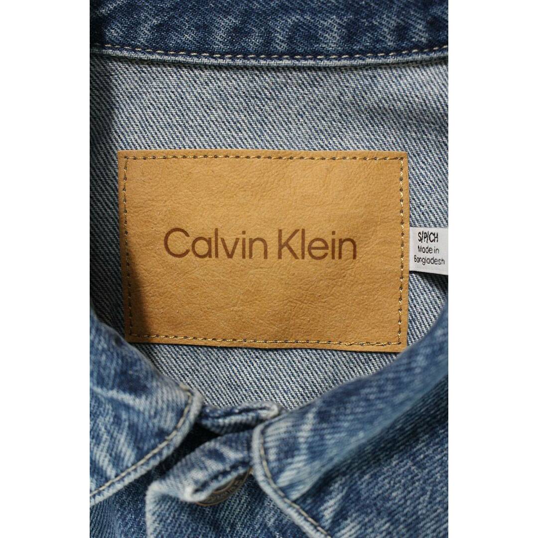 Calvin Klein(カルバンクライン)のカルバンクライン  40TM715 ウォッシュ加工デニムジャケット メンズ S メンズのジャケット/アウター(Gジャン/デニムジャケット)の商品写真