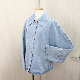 LOEWE - ロエベ デニムジャケット ワイドスリーブ 34サイズ LOEWE - ロエベ デニムジャケット ワイドスリーブ 34サイズ