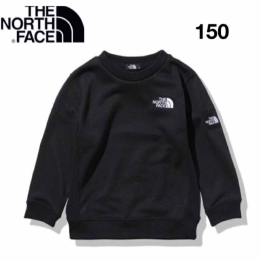 【150】THE NORTH FACE トレーナー スクエアロゴクルーTシャツ/カットソー