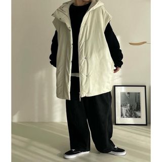 アギュー(ARGUE)のARGUE argue アギュー　COCOON COAT VEST ダウンベスト(ダウンベスト)