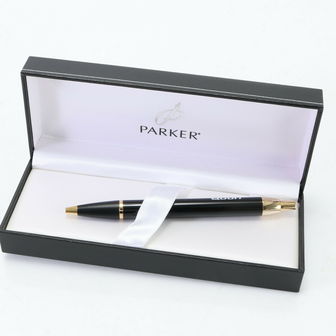 Parker(パーカー)の美品 PARKER パーカー ボールペン 筆記用具 ペン 仕事 ブラック ゴールド 人気 おしゃれ メンズ レディース ENT D4-18 インテリア/住まい/日用品の文房具(ペン/マーカー)の商品写真