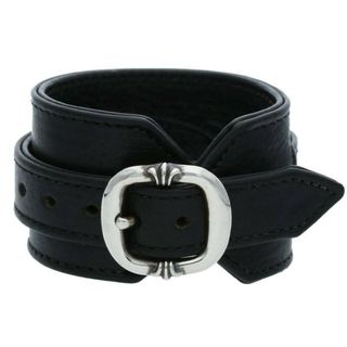 クロムハーツ(Chrome Hearts)のクロムハーツ  RR TINY BUCKLE/ロックンロール レザーブレスレット メンズ 1(ブレスレット)