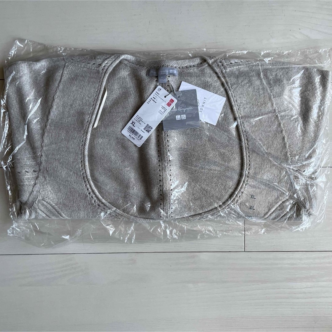 UNIQLO(ユニクロ)の新品タグ付未開封 ユニクロ マメクロゴウチ 3Dボリュームスリーブセーター XL レディースのトップス(ニット/セーター)の商品写真