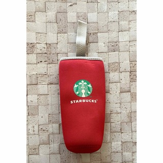 スターバックス(Starbucks)の【Starbucks】スタバ　ペットボトルカバー　赤(その他)