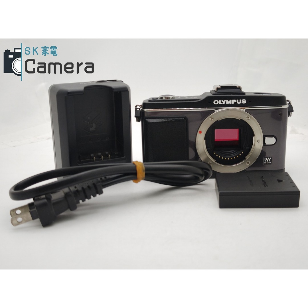 スマホ/家電/カメラOLYMPUS PEN E-P2 オリンパス 電池 充電器 付 手振れエラー ISエラー