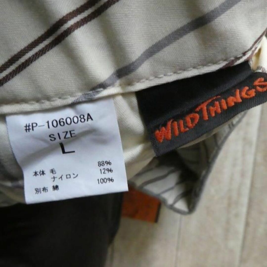 WILDTHINGS(ワイルドシングス)のWILD THINGS KATO 3/4 Wool Pant L hg 未使用 メンズのパンツ(その他)の商品写真