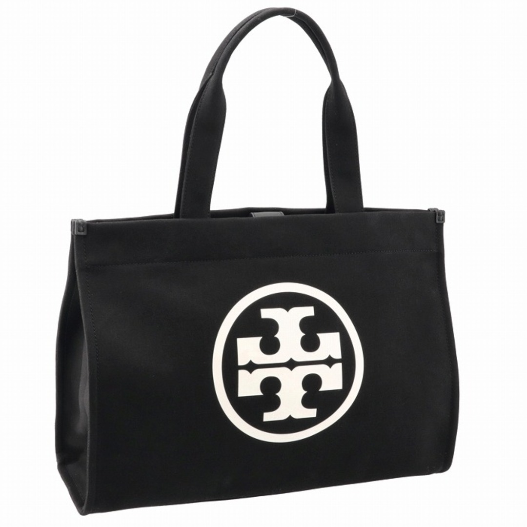 キャンバスサイズトリーバーチ TORY BURCH トートバッグ ELLA TOTE コットンキャンバス エラトート ダブルTロゴ 2023年秋冬新作 148792 0001 002