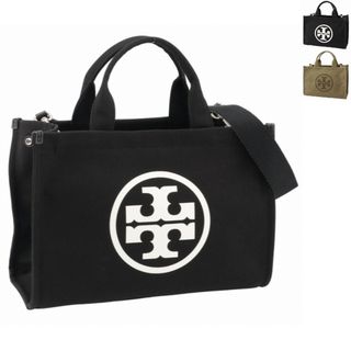 トリーバーチ(Tory Burch)のトリーバーチ TORY BURCH トートバッグ スモール ELLA TOTE コットンキャンバス エラトート ダブルTロゴ ショルダー 2023年秋冬新作 153381 0001 (トートバッグ)