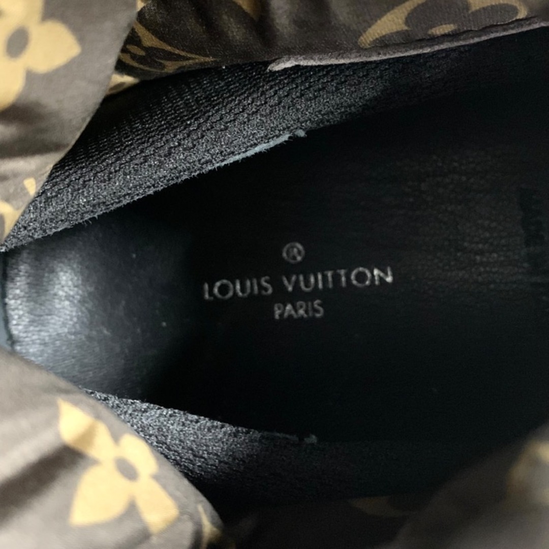 LOUIS VUITTON(ルイヴィトン)の未使用 ルイヴィトン LOUIS VUITTON ピローライン モノグラム ブーツ ショートブーツ アンクルブーツ 靴 シューズ ナイロン ブラック レディースの靴/シューズ(ブーツ)の商品写真