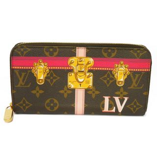 LOUIS VUITTON ルイ・ヴィトン ジッピーウォレット LVロゴ トロンプルイユ 騙し絵 マロン ブラウン ピンク 新型 ラウンドファスナー  モノグラム サマートランク ピヴォワンヌ 長財布 M62616