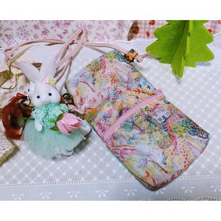 スマホポシェット「リバティプリント」ハンドメイド(ポーチ)