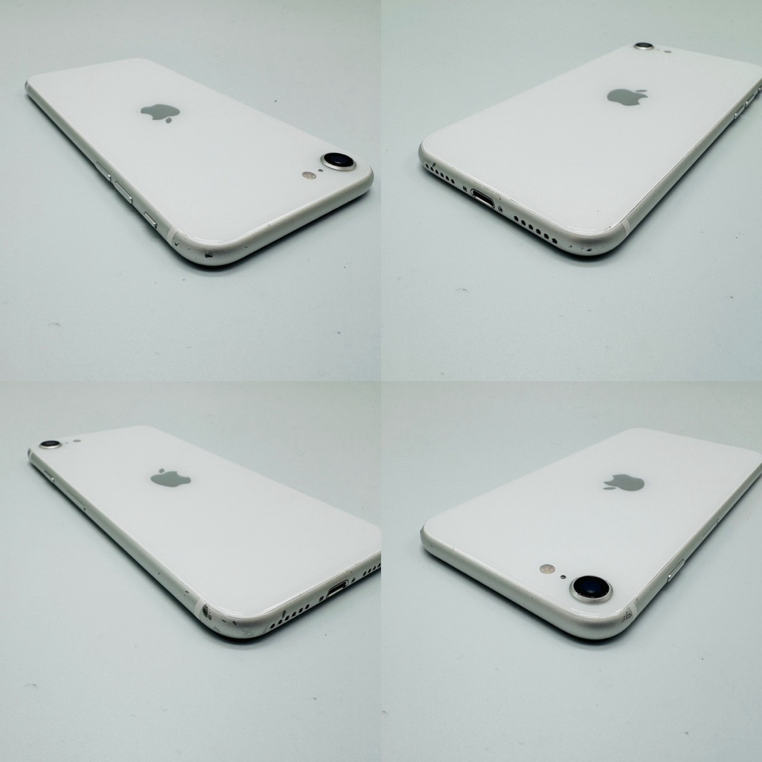 美品裏面iPhone SE 第2世代 (SE2) ホワイト 128 GB SIMフリー